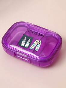 Portable Pill Box With Capsule, Mask, And Hand Sanitizer Patterns, Home And Travel Mini Pill Organizer, Waterproof And Moisture-Proof, Portable Jewelry Box, Travel Pill Box With Large Compartments, Weekly Medication Planner, Daily Medication And Vitamin Storage, Essential For Doctors And Nurses, Emergency Needs, Travel, Hiking, Emergency Rescue, Perfect Gift For Father's Day, Back To School, And Teacher's Day - Multicolor - View 16