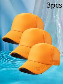 1 pieza Gorra de béisbol de mujer de malla de dos colores transpirable - Multicolor - Ver 60