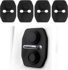 YGDMD 4PCS Universal Silicone Car Door Latch Covers,New Silicone Door Latch Protective Cover With 3 Layers Of Shock Absorption For Protection &Amp; Noise Reduction,Soft Car Doors Strike Protector - ColorA - View 1