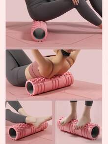 Foam Roller, Premium Yoga Roller, EVA Hollow Yoga Pilates Massage Roller, For Pilates Exercise, Enhanced Home Workouts - Improve Flexibility, Stretching, Muscle Relaxation - Multicolor - View 4
