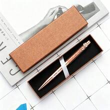 Customized Name Diamond Floral Pen, Floral Decorated Luxury Ballpoint Pen With Gift Box, Personalized Signature Writing Pen, Exquisite Customized Gift, Suitable For Bridal Shower, Christmas Anniversary, Office, School And Other Occasions - Multicolor - View 8