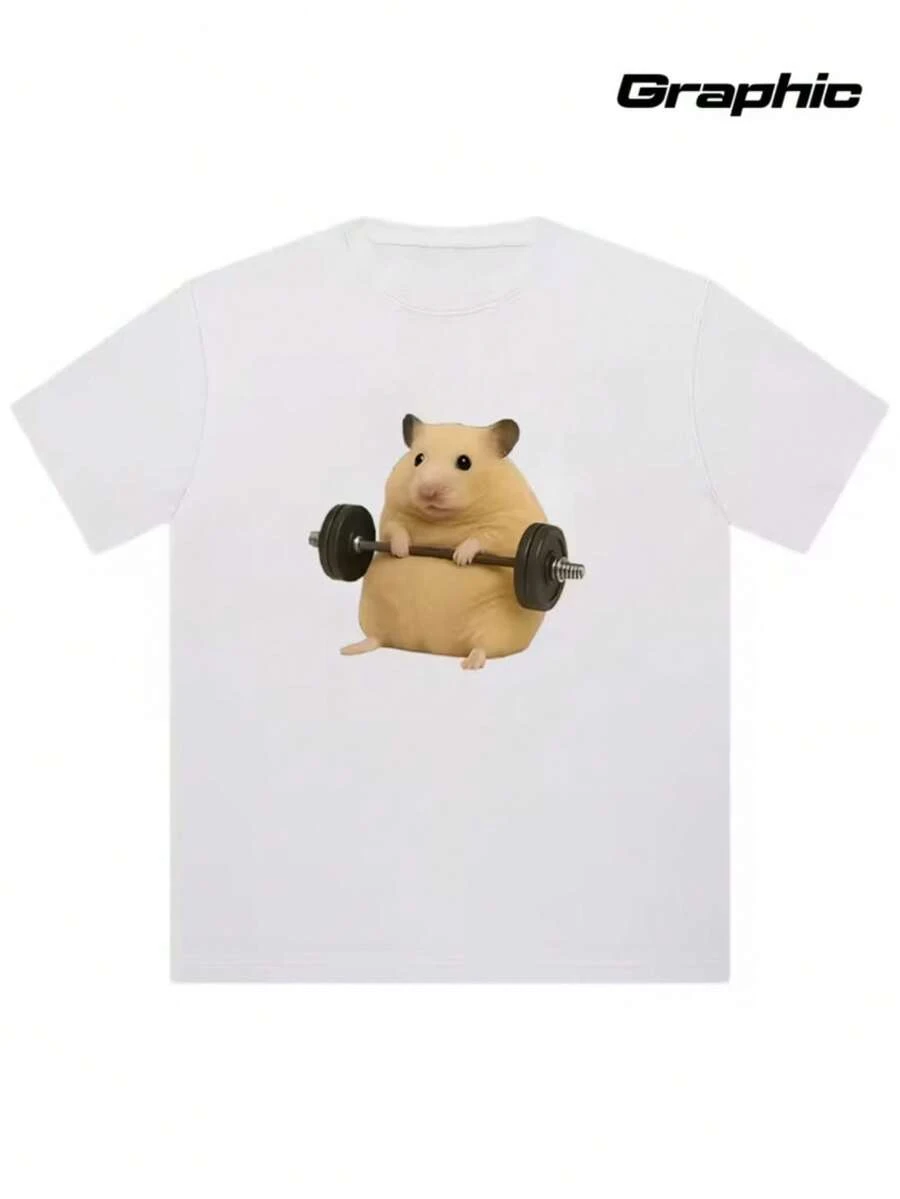 Men's Casual Sports T-Shirt, New Model - White - View 1