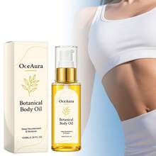 OceAura Plant-Based Body Oil, Moisturizing & Nourishing, Improves Rough & Dry Skin, Refreshing Hydration, Non-Greasy Body Oil - 100ml - Body Oil - View 1