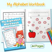 Letter Handwriting And Voice Activity Book - Step-By-Step Tracing, Copying And Writing Letters, Illustrated Sound To Word Exercises, Clear Pages Suitable For Daily Learning, Improve Vocabulary And Concentration - 字母練習冊 - 查看 5