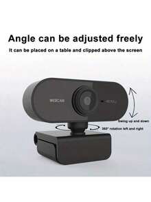 Webcam > 1080P Full HD, Auto Focus, Wide Angle View, Built-In Microphone, USB Plug And Play > Suitable For Laptops And Desktops, Suitable For Video Conferencing, Online Courses, Live Streaming > Compact High Definition USB Computer Camera, Suitable For Office And Home Use - View 9