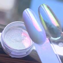 Polvo de Espejo Mágico Aurora Efecto Brillo para Uñas Diseño Decorativo de Arte de Uñas - Albaricoque - Ver 6