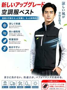 New 2026 Design, Silent Cooling Workwear, Unisex, Ideal For Construction Sites, Fishing, Hot Outdoor Environments, Heatstroke Prevention, And Cooling (Fan And Power Bank Not Included). - Black - View 10