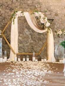 100/1000/2000pcs White Artificial Rose Petals, Faux Silk Petals, Suitable For Weddings, Romantic Nights, Proposals, Engagements, Celebrations, Parties, Back To School, Valentine's Day - White - View 3