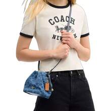 Coach Faye Series Classic Monogram Women Shoulder Crossbody Handbag CDE32IMTYV - Indigo Blue CDE32IMTYV - View 2