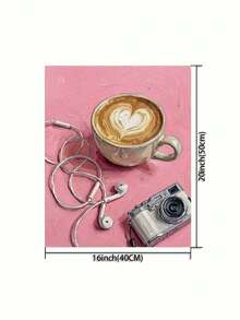 Set de pintura por números personalizado DIY Cappuccino, pintura al óleo cuidadosamente elaborada, expresa tu personalidad con colores, elige una pintura al óleo para decorar tu espacio, elección. Decora tu vida con colores, expresa tu personalidad. Ven y comienza tu viaje artístico. 40*50CM sin marco - rosa - Ver 3