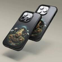 Husa pentru telefon cu design floral, Prințul Caciucă cântând la chitară în întuneric, pentru iPhone 17 16 15 14 13 12 11 Pro Max, husă florală pentru Samsung S21 S22 S23 S24 S25 Ultra - Carcasă lucioasă rezistentă - Vizualizare 7