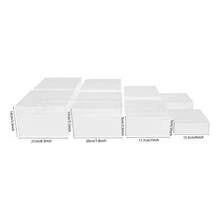 8pcs Modern Display Stands, Countertop Clear Food Risers For Buffet Table, Reusable Acrylic Pedestal Decoration For Cupcake - Transparent - View 4