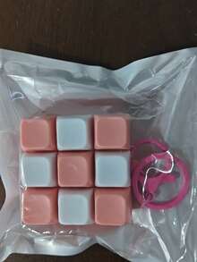 Juguete de botón de liberación de presión de cubo de 9 teclas, colgante de teclado creativo para decoración de bolso, llavero de coche, amuleto de bolso, accesorio de llavero, diseño de teclado, llavero de punta de dedo para adultos, llavero sensible a la presión, llavero calmante, llavero de cremallera para relajación y concentración - multicolor - Ver 28