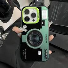 Creative Camera Case Suitable For Apple 16Pro,  15ProMax, New 14, Premium 17Air, Retro Style - 彩銀殼-紫色-創意相機 - 查看 9