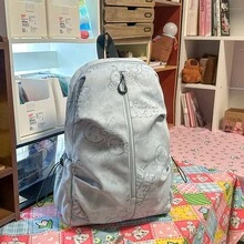 1個/4個 入學季壓紋卡通大容量後背包,輕量防水尼龍美學學生書包,多口袋日常背包,適合青少年女生學生旅行用品 - 多款 - 查看 13
