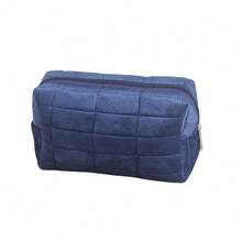1pc/Pillow-Shaped Makeup Bag, Large Capacity Velvet Cosmetic Organizer, Portable Travel Wash Bag, Mini Cosmetic Pouch. - Decompression Pillow Makeup Bag - View 5
