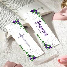 2pcs PET Printed Bookmarks, Exquisite And Beautiful Pattern, Durable And Elegant, Unique Design Suitable For Daily Use Or Collection. The Best Gift For Back To School Season, Whether For Personal Use Or As A Gift For Family And Friends, It's A Unique And Practical Gift Choice To Add Atmosphere And Fun To Reading Time (Random Color Tassel) - 2PCS - View 6