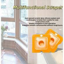 20pcs Multi-Function Extended Grout Tool Set, Silicone Scraper And Tile Grout Remover, Professional Sealant Applicator, Suitable For Glass Glue, Construction Joints, Tile Grout Repair, DIY Home Bathroom Kitchen Window Grout Decoration Tools. - Scraper - View 13