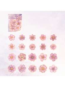 1 Pack 40pcs Gorgeous Gold Foil Floral Planner Stickers, Vintage Creative Aesthetic Decals, DIY Decoration Collage Craft Materials, Holiday Gift, Personalized Scrapbook School Stationery Supplies - Style 4. - View 12