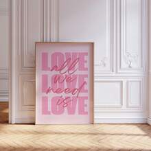 1 pieza Póster de pared sin marco para regalo del Día de San Valentín para ella y él, impresión de arte de amor, decoración romántica para apartamento, sala de estar, dormitorio, dormitorio universitario, decoración de habitación, impresiones para pared, regalo de San Valentín - Fuente - Ver 3