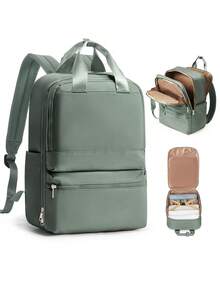 Unisex Travel Backpack, Fits 15.6 Inch Laptop, For College, Meets Airline Carry-On Personal Item Standards, Laptop Business Commute Sports Backpack - Khaki - View 14