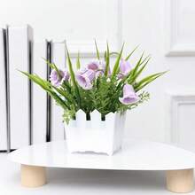 1pc 7.8inch(H) Artificial Flower Pot Home Living Room Bedroom Bathroom Dining Room Tabletop Decor Wedding Party Scene Decoration - Multicolor - View 13
