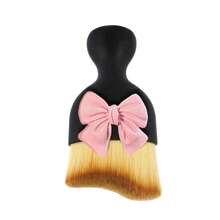 Highly Attractive Car Cleaning Small Brush, Pink Bow Creative Decoration, Soft Bristles Won't Damage Car Paint And Interior, Efficiently Cleans Small Gaps In Car, Essential Cleaning Item For Women's Cars - Pink Bow Cleaning Brush - View 11