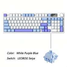AULA F99MAX Mechanical Gaming Keyboard, Featuring Type-C + 2.4G Wireless + Bluetooth 5.0 Triple Modes, Hot-Swappable Switch, RGB Backlight, 8000mAh Battery, Compatible With Windows/MacOS/IOS/Android Systems, Suitable For Competitive Gaming And Office Use - View 13