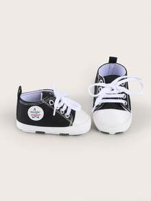 Infant Walking Shoes, Infant Canvas Shoes, Pre-Walker Shoes, Indoor & Outdoor, Spring & Summer, Autumn & Winter - Black - View 6