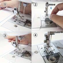 1/3pcs Sewing Machine Threader Set, Stainless Steel Material, High Precision Fast Threading Tool, Large/Medium/Small Size Optional, Suitable For Multiple Sewing Machine Models, Easy To Use, Durable, Includes Thread Guide - Multicolor - View 5