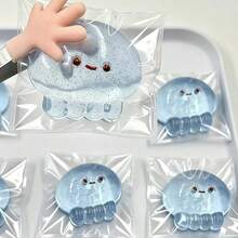 Taba Soft Jellyfish, A Stress Relief Toy Designed To Alleviate Anxiety And Promote Relaxation. It Is An Ideal Desk Accessory For Adults, Perfect As A Gift Bag Filler, Classroom Reward, And For Easter Holiday Party Activities - Multicolor - View 2