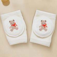 A-Class Pure Cotton Baby Crawling Knee Pads, 3D Embroidered Rabbit Non-Slip Leg Protectors, High Elasticity Breathable Anti-Collision Crawling Pads - 0-3 Years Old - View 19