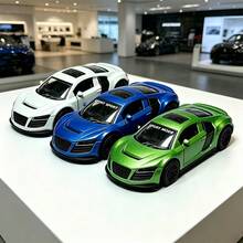 Dominant R8 Alloy Sports Car Model, Multiple Doors Can Open And Close, Can Be Played With For Stress Relief In Leisure Time, Also A Delicate Decoration For Desktop Display, High Collection Value. Combines Aesthetics And Performance, Suitable For Birthday And Various Holiday Gifts, Novel And Premium, Integrates Playability, Decorativeness, And Practicality. - Multicolor - View 1