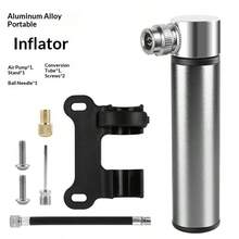 1PC Mountain Bike Inflator Aluminum Alloy Mini Portable American French Mouth Universal Inflator Pump Road Bike Riding Equipment - Multicolor - View 13