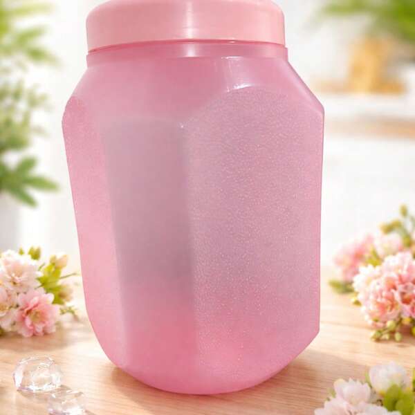 Kit com 2 Potes 3 Litros com Tampa Rosca Porta Mantimentos Transparente, Vedação Total para Biscoito, Arroz e Cereais