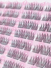 96pcs Large Capacity Glue-Free False Eyelashes ACE Idol Style Big Eye Look, Curly Thick Long-Lasting, Waterproof Sweat-Proof, Ready To Wear, Suitable For Holiday Party Daily Date, Beginner Friendly - View 9
