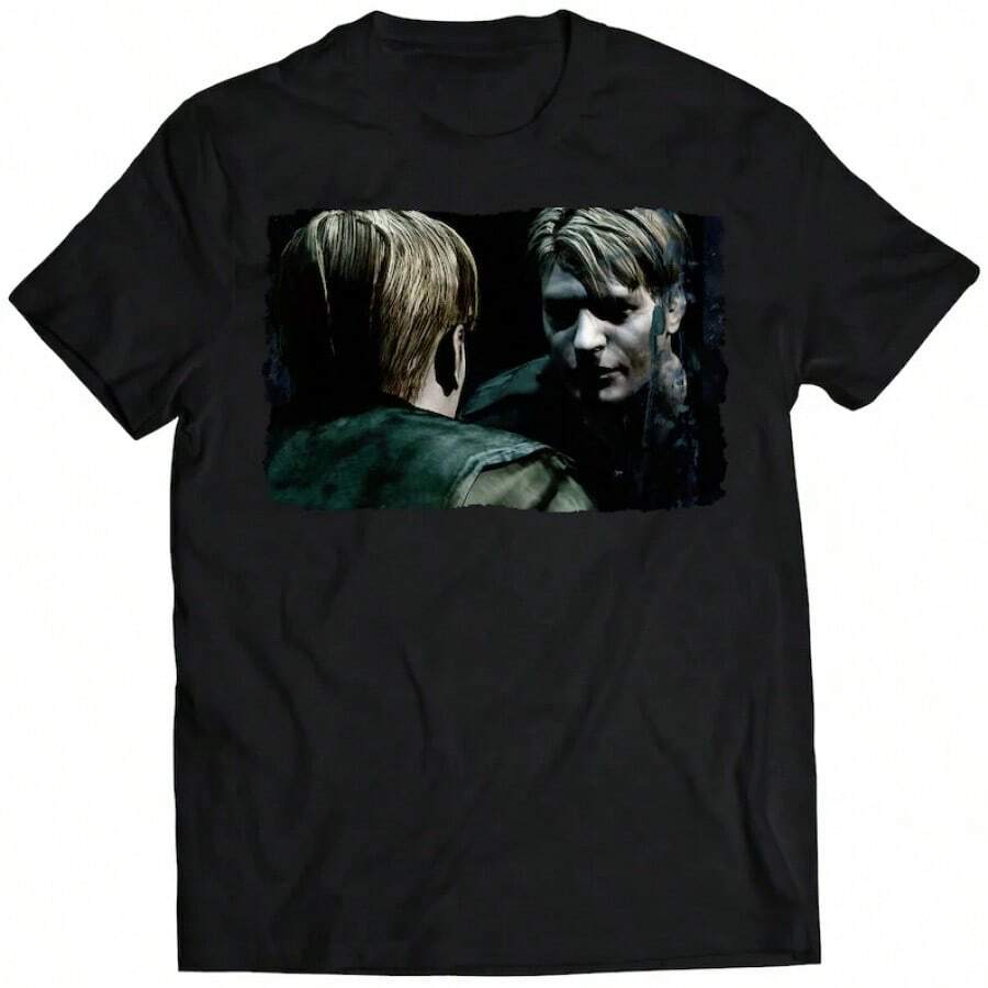 Camiseta Unisex Premium Inspirada en Silence Hill 2 de James Sunderland Mirror Reflection (Diseño Vectorizado)