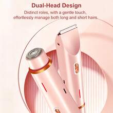 Waterproof Women Multifunctional Hair Trimmer USB Rechargeable Bikini Shaver Kit - Pink - View 3