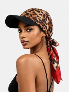 Leopard Print With Burgundy Trim