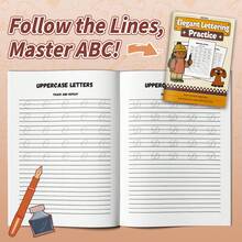 Uppercase And Lowercase Letter Practice Book - With Stroke Guidance For Tracing Uppercase And Lowercase Letters, Letter Pronunciation And Word Practice Activities, Clear Writing Lines For Daily Practice, Develop Writing Skills, Letter Recognition, Vocabulary And Early Reading Skills - Letter Practice - View 17