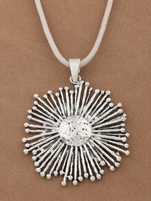Collar de Clavícula de Acero de Titanio Impermeable, Viral y de Gran  para Mujeres en Todas las Temporadas - Girasol - Ver 22