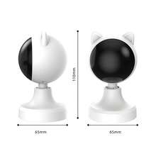Interactive Laser Chase Cat Toy - 1200mAh USB Rechargeable, Handheld Or Desktop Placement, Auto-Switching Timer, Endless Fun - White - View 2