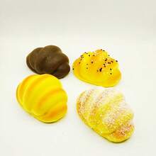 Pineapple Bread Soft & Bouncy - Slow Rising Soft Squeeze Stress Relief Toy, Suitable For Teenagers And Young Adults (Yellow/Pink), Aesthetic - Multicolor - View 10