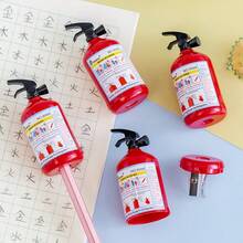 Cute Fire Extinguisher Creative Single Hole Pencil Sharpener Cartoon Manual Pencil Sharpener Pencil Shaver Hand Crank Pencil Sharpener - Multicolor - View 4