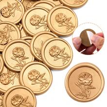 20入 3D浮雕格桑花蠟封貼紙 自黏式信封封口貼，適用婚禮、派對、生日、聖誕 - 3D 格桑花 - 查看 13