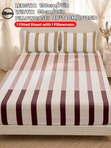 2/3pcs Printed Bedding Set, Bedding, Mattress Protector Set, Comfortable Home Textiles, Breathable Anti-Pilling Mattress Cover, Home Decor, Suitable For All Seasons, Machine Washable, Back To School - Multicolor - View 19