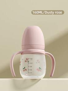 1pc Baby Wide-Neck Multi-Capacity Small Cherry PP Anti-Fall Anti-Colic Baby Bottle Suitable For Infant Feeding - Multicolor - View 20