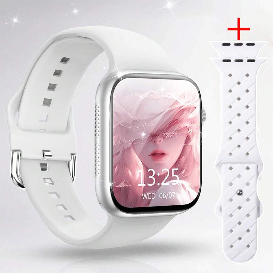 Reloj inteligente con pantalla táctil HD de 5,1 cm - Llamadas inalámbricas, cámara, control de música | Compatible con Android/iOS, unisex, esfera personalizable, alarma y recordatorio de llamadas/mensajes - Multicolor - Ver 1