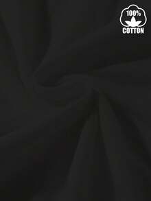 Camiseta de manga corta con cuello redondo y estampado de corazones para mujer, primavera/verano, sencilla, versátil, cómoda y casual para uso diario. - Negro - Ver 3