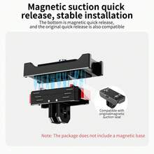 Base de liberación rápida magnética de aleación de aluminio compatible con Insta360 X5, soporte de montaje rápido magnético para cámara de acción panorámica 360 Insta360 X5 - Ver 9